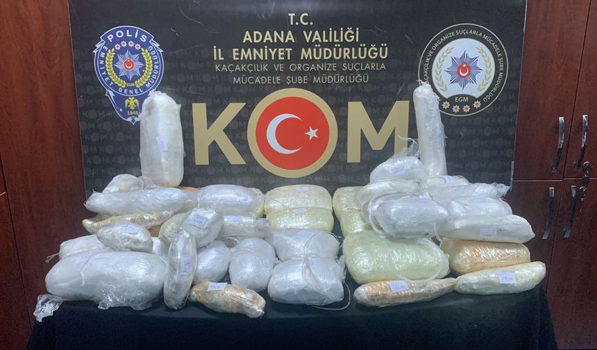 Mersin-Adana çemberinde uyuşturucu operasyonu